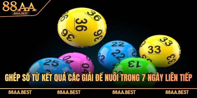 Nuôi Lô 7 Ngày 88AA - Cách Chọn Số, Chia Vốn Và Theo Khung 3 Ghép số từ kết quả các giải là cách chọn số phổ biến khi nuôi lô 7 ngày